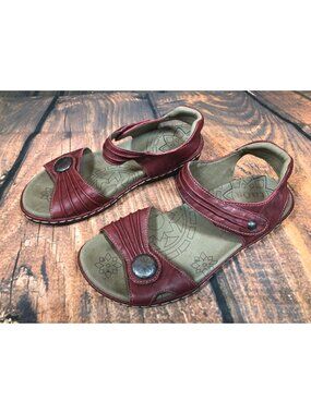 Taos Escape Leather Ankle Strap Sandals Womens 6 / 37 (3b1)